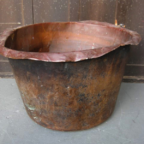 TUB, Large Beaten Copper